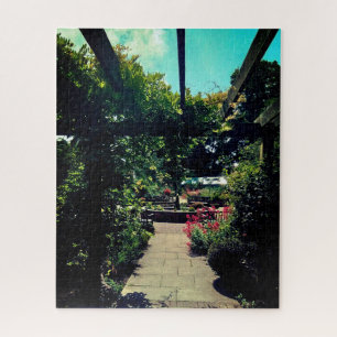Puzzle La fontaine, dans le jardin