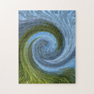 Puzzle La forêt au bord du lac....