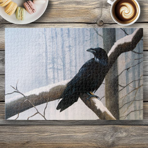 Puzzle La forêt de Raven d'hiver