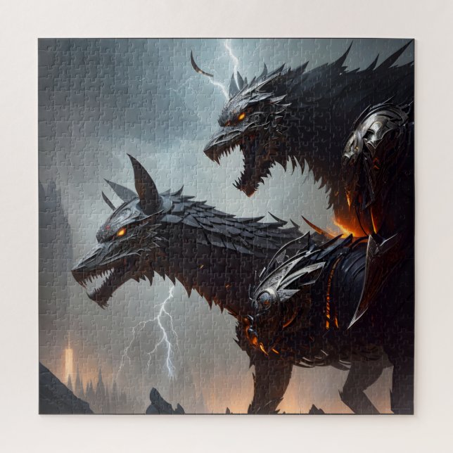 Puzzle La foudre Cyborg Wolves (Vertical)