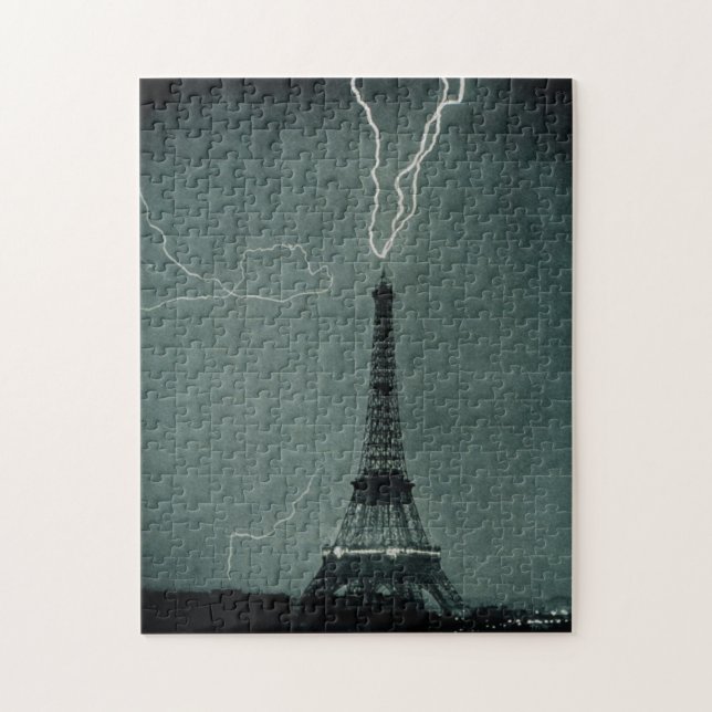 Puzzle La foudre frappe la Tour Eiffel (Vertical)