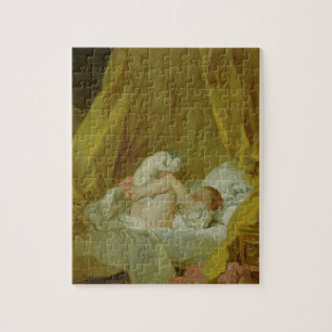 Puzzle "La Gimblette", fille avec un chien, c.1770 (huile