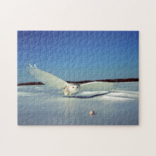 Puzzle La grande chouette harfang oiseau de proie (Horizontal)
