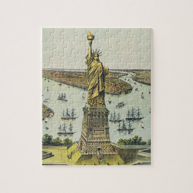 Puzzle La Grande Statue de Bartholdi, Statue de la Libert (Vertical)