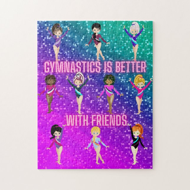 Puzzle La Gymnastique Est Mieux Avec Les Amis Super Spark (Vertical)