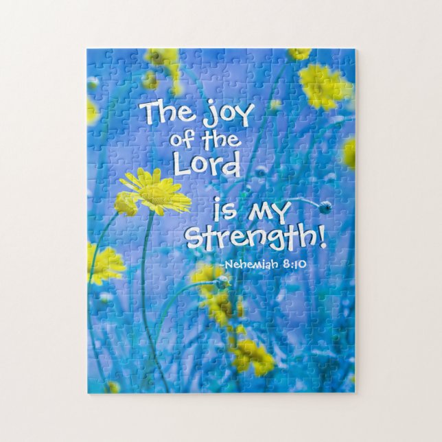 Puzzle La Joie du Seigneur est ma Force, Néhémie 8:10 (Vertical)