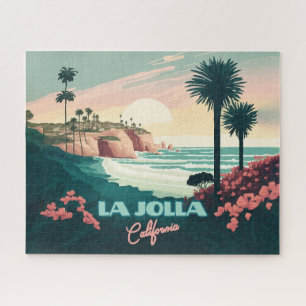Puzzle La Jolla Cove San Diego California Retro
