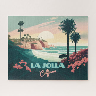 Puzzle La Jolla Cove San Diego California Retro