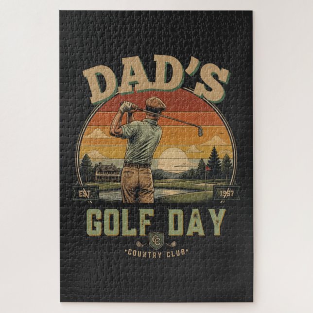 Puzzle La journée de golf de papa (Vertical)