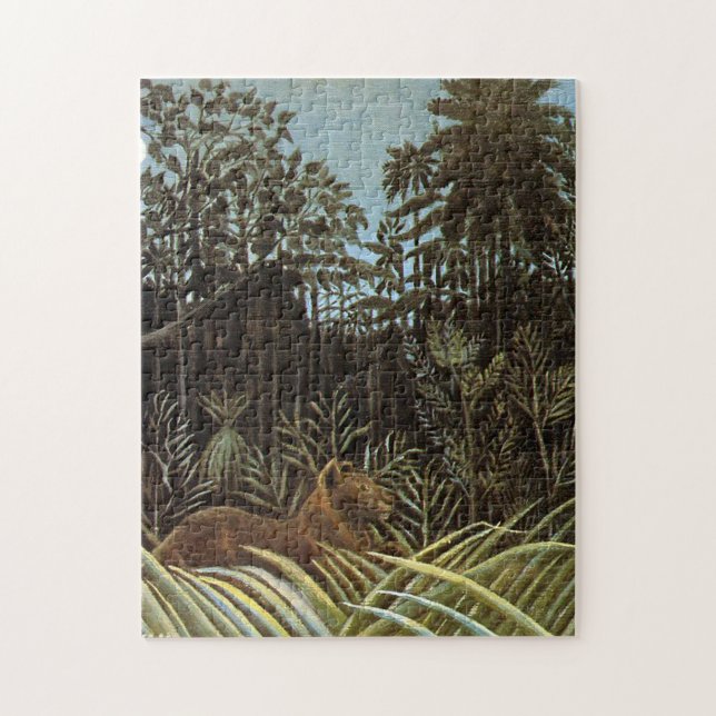 Puzzle La jungle avec le lion d'Henri Rousseau (Vertical)