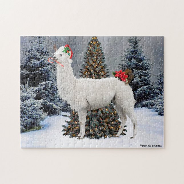 Puzzle "La lama de Noël" (Horizontal)