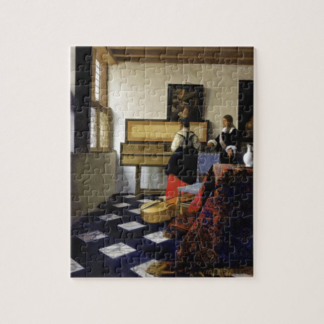 Puzzle La leçon de musique par Johannes Vermeer (Vertical)