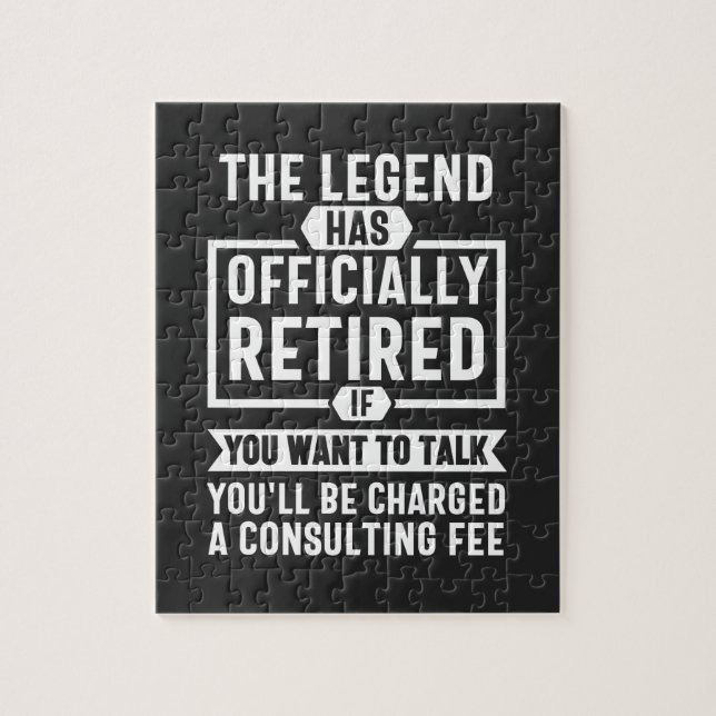 Puzzle la légende a officiellement pris sa retraite (Vertical)
