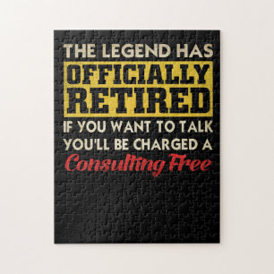 Puzzle La Légende A Officiellement Retiré Si Vous Voulez