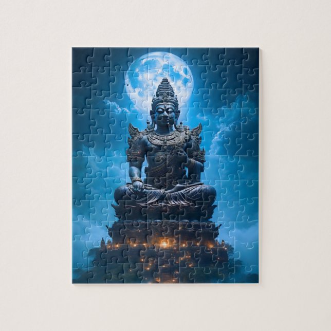 Puzzle La lumière de la pleine lune du Bouddha (Vertical)