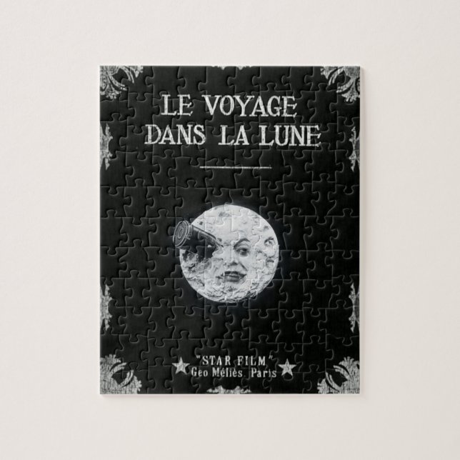 Puzzle La Lune de dans de Le Voyage rétro - un voyage à (Vertical)