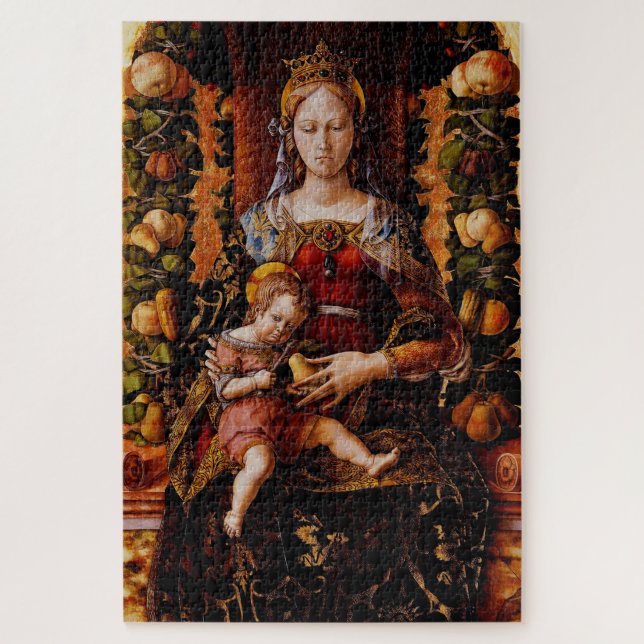 Puzzle La Madonna della Candeletta Carlo Crivelli Art (Vertical)