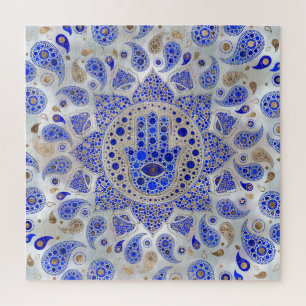 Puzzle La main de Hamsa sur la mère de la perle