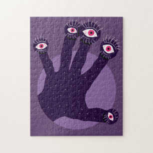 Puzzle La main déplaisante a de doigts étranges avec le