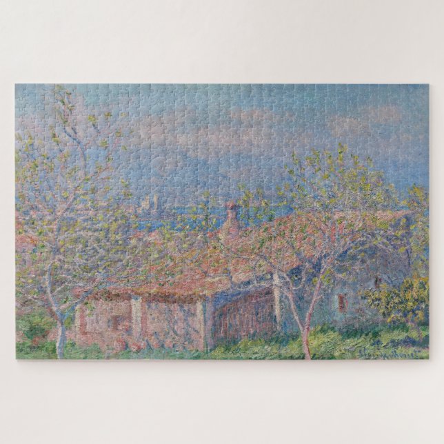 Puzzle La maison du jardinier d'Antibes de Claude Monet ( (Horizontal)