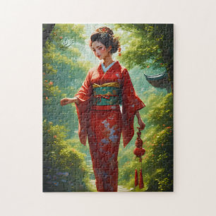 Puzzle La marche du kimono