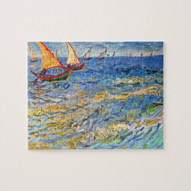 Puzzle La mer chez Saintes-Maries par Van Gogh (Horizontal)