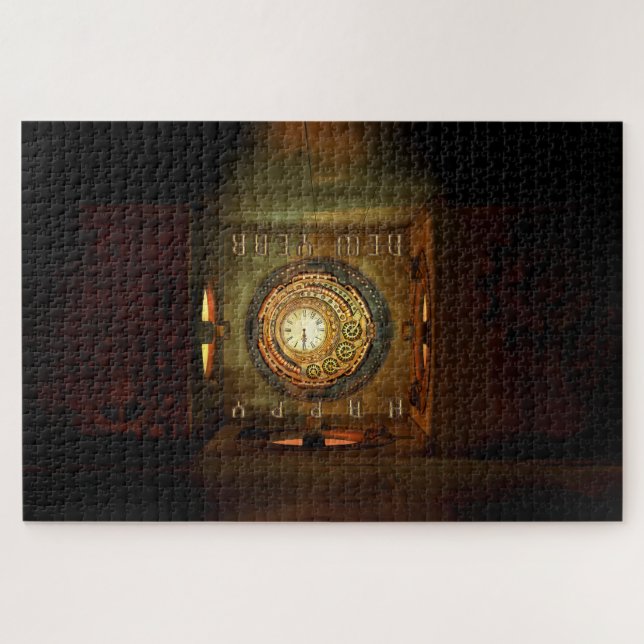 Puzzle La méta ronde du Nouvel An sur le thème steampunk  (Horizontal)