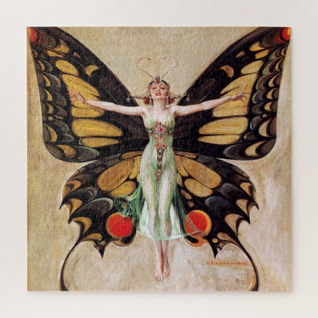 Puzzle La métamorphose de la fille Flapper au papillon 19 (Vertical)