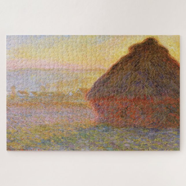 Puzzle La Meule de Claude Monet (Coucher de soleil) (1890 (Horizontal)