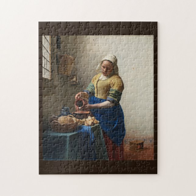 Puzzle La Milkmaid de Johannes Vermeer, c. 1660 (Vertical)