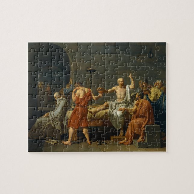 Puzzle La mort de Socrates par Jacques-Louis David 1787 (Horizontal)