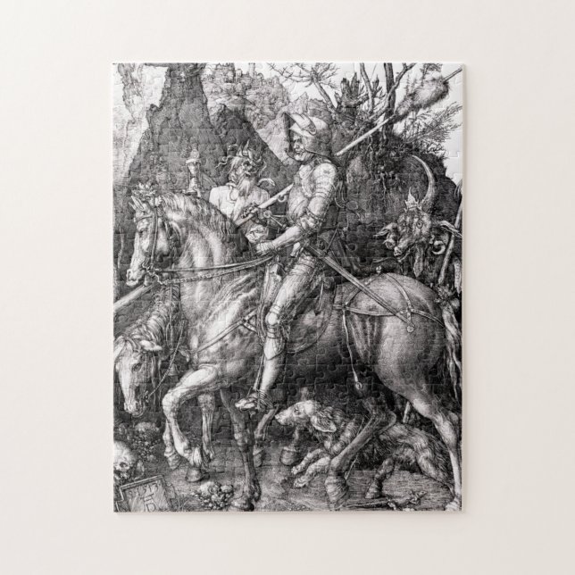 Puzzle La mort du chevalier de Durer et l'énigme du diabl (Vertical)