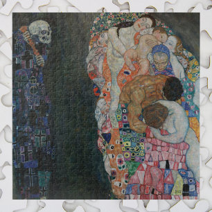 Puzzle La mort et la vie par Gustav Klimt Art Nouveau vin