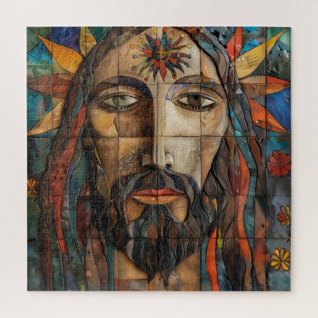 Puzzle La mosaïque Christ Folk (Vertical)