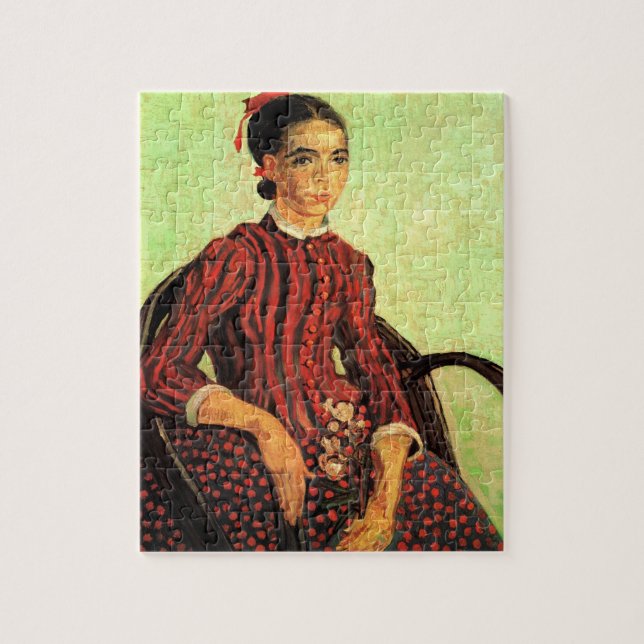 Puzzle La Mousmé, assise de Vincent van Gogh (Vertical)