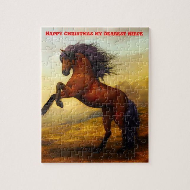 Puzzle La nièce de Noël. (Vertical)