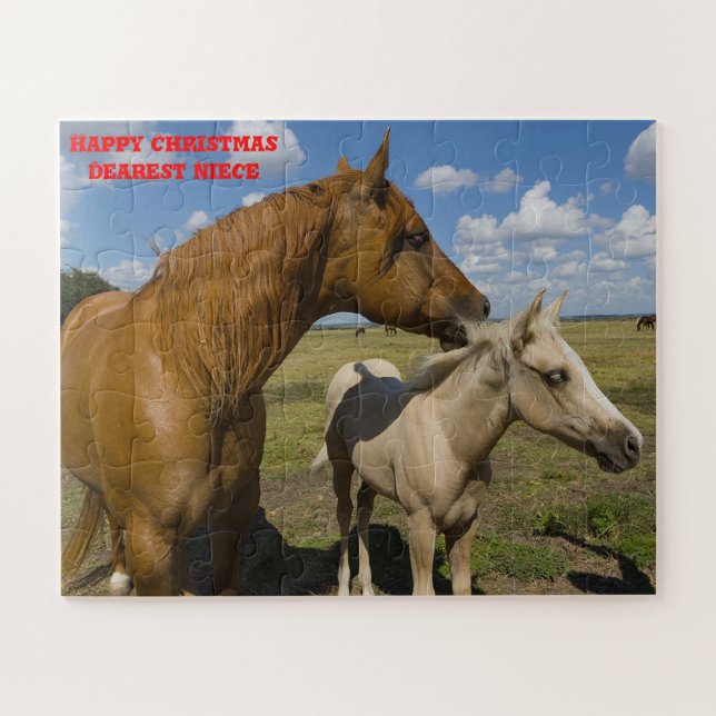 Puzzle La nièce de Noël. (Horizontal)