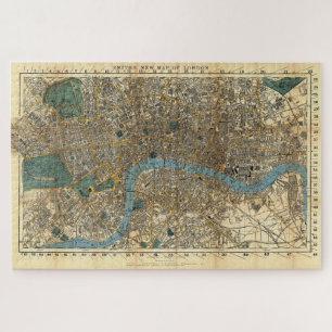 Puzzle La nouvelle carte de Londres de Smith 1860