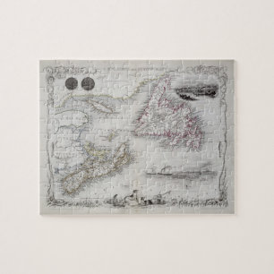 Puzzle La Nouvelle-Écosse et Terre-Neuve, d'une série d