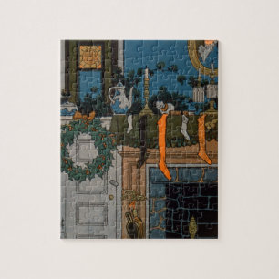 Puzzle La nuit avant Noël par Denlow, 1903 (couleur