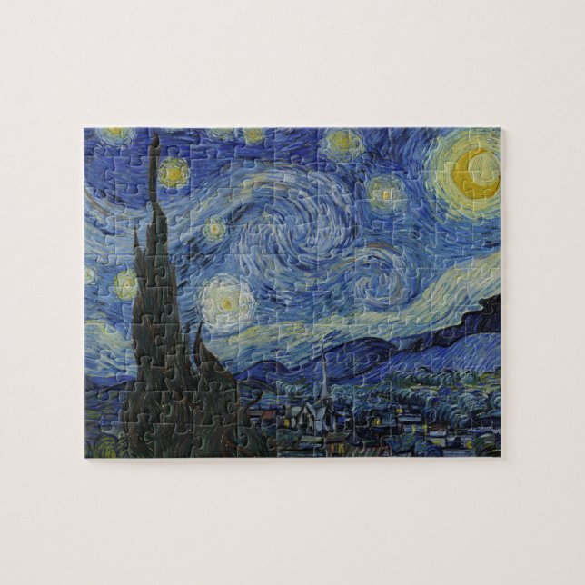 Puzzle La nuit étoilée de Van Gogh : Le tourbillon des rê (Horizontal)