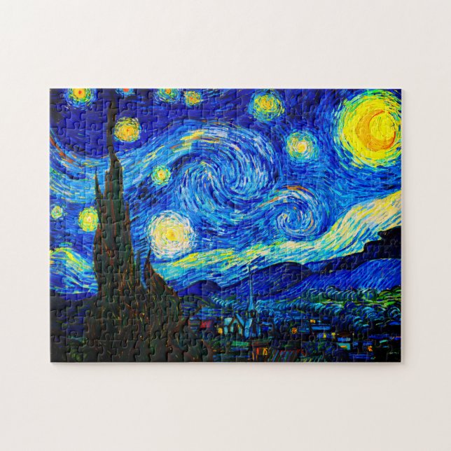 Puzzle La nuit étoilée par Vincent Van Gogh (Horizontal)
