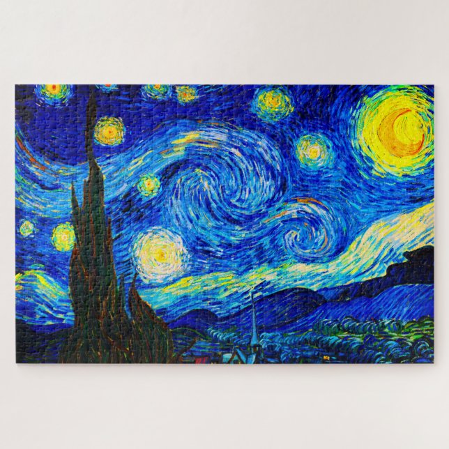 Puzzle La nuit étoilée par Vincent Van Gogh (Horizontal)