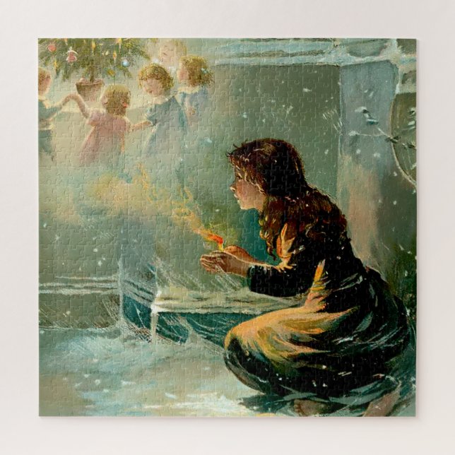 Puzzle "La Petite Fille aux Allumettes" par E S Hardy (Vertical)