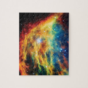 Puzzle La photo de la nébuleuse Medusa Hubble dans l'espa