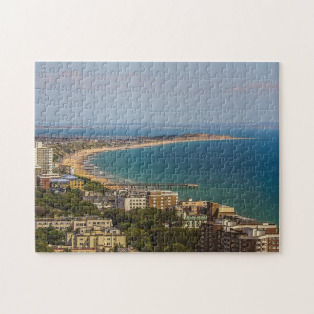 Puzzle La plage de Bournemouth. (Horizontal)