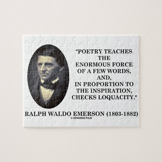 Puzzle La poésie enseigne l'énorme force de la citation (Horizontal)