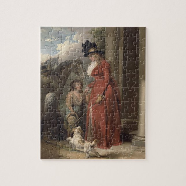 Puzzle La porte du châtelain, c.1790 (huile sur la toile) (Vertical)