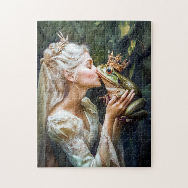Puzzle La princesse embrasse le prince de la grenouille (Vertical)
