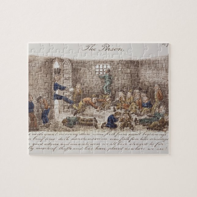 Puzzle La prison, 1858 (gravure colorée) (Horizontal)